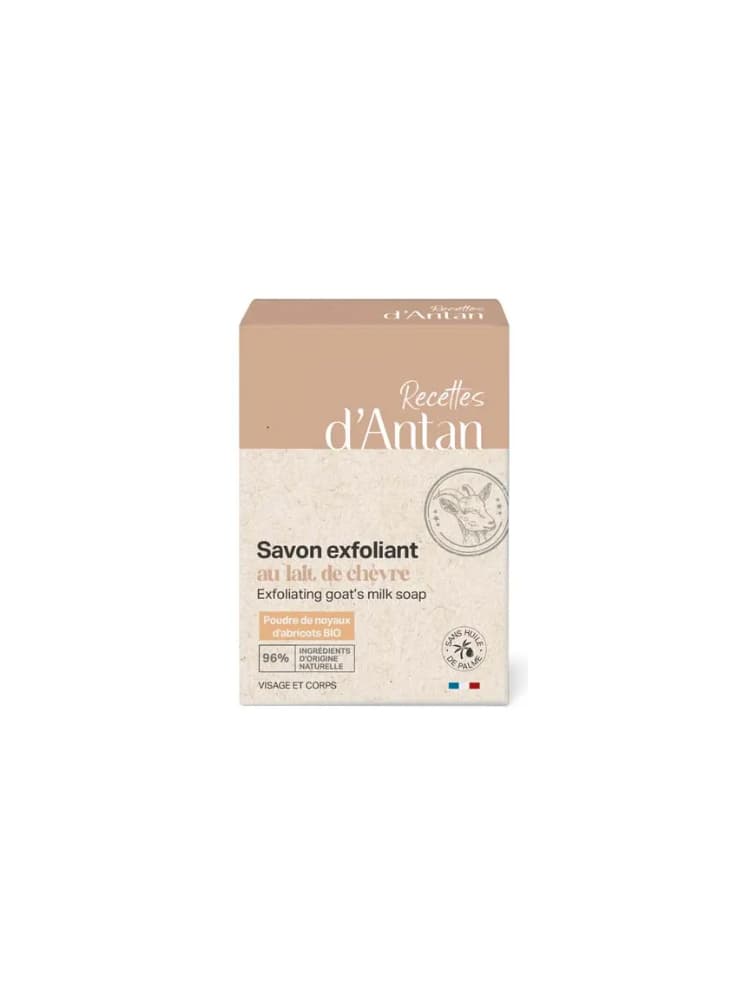 Recettes d'Antan Savon Exfoliant au Lait de Chèvre 100 Grammes