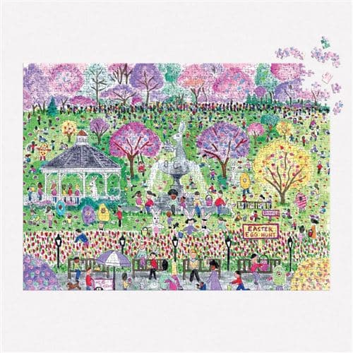 Puzzle 1000 pièces : Chasse aux oeufs de Pâques, Michael Storrings Galison